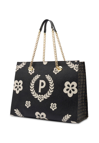 POLLINI Borsa Tote Big Nero TE8472PP0DQ1E00A - Sandrini Calzature e Abbigliamento