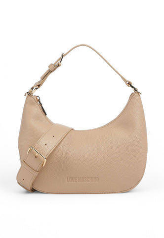 LOVE LOVE MOSCHINO Borsa a spalla Donna Beige Logo Oro JC4018PP1MLT0105-PE25
