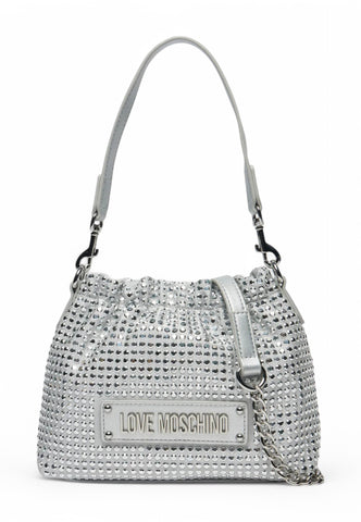 LOVE MOSCHINO Borsa a mano Donna Argento Strass JC4138PP1MLL196B-PE25
