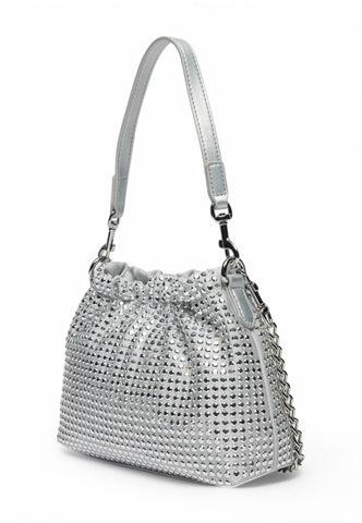 LOVE MOSCHINO Borsa a mano Donna Argento Strass JC4138PP1MLL196B-PE25