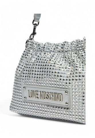 LOVE MOSCHINO Borsa a mano Donna Argento Strass JC4138PP1MLL196B-PE25