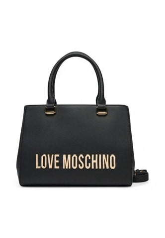 LOVE MOSCHINO Borsa a mano Donna Nero Logo Oro JC4022PP1MKD0000-PE25