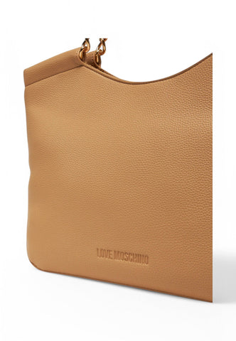 LOVE MOSCHINO Borsa a spalla Donna Beige Logo Oro JC4031PP1MLT0105-PE25