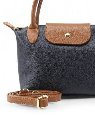 CHEBAG Borsa Donna Blu Cuoio GIUSY