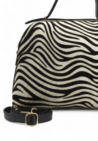 CHEBAG Borsa Donna Nero Bianco LUXY