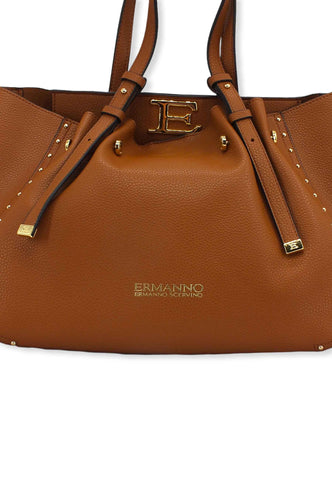 ERMANNO SCERVINO Giovanna Borsa Small Tote Marrone Tan 12401407 - Sandrini Calzature e Abbigliamento