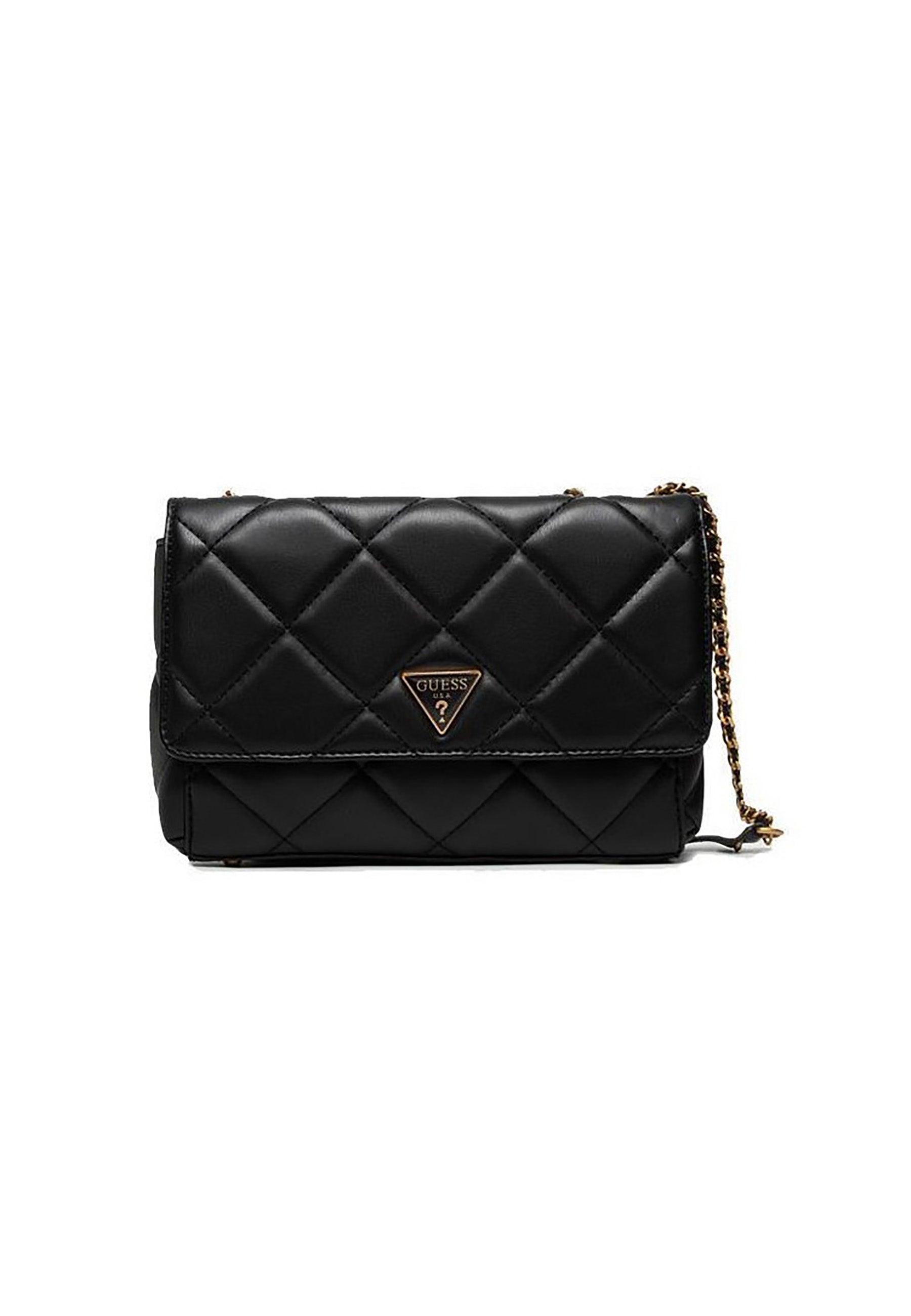 GUESS Cessily Borsa Tracolla Crossbody Quilted Black QB767921 - Sandrini Calzature e Abbigliamento