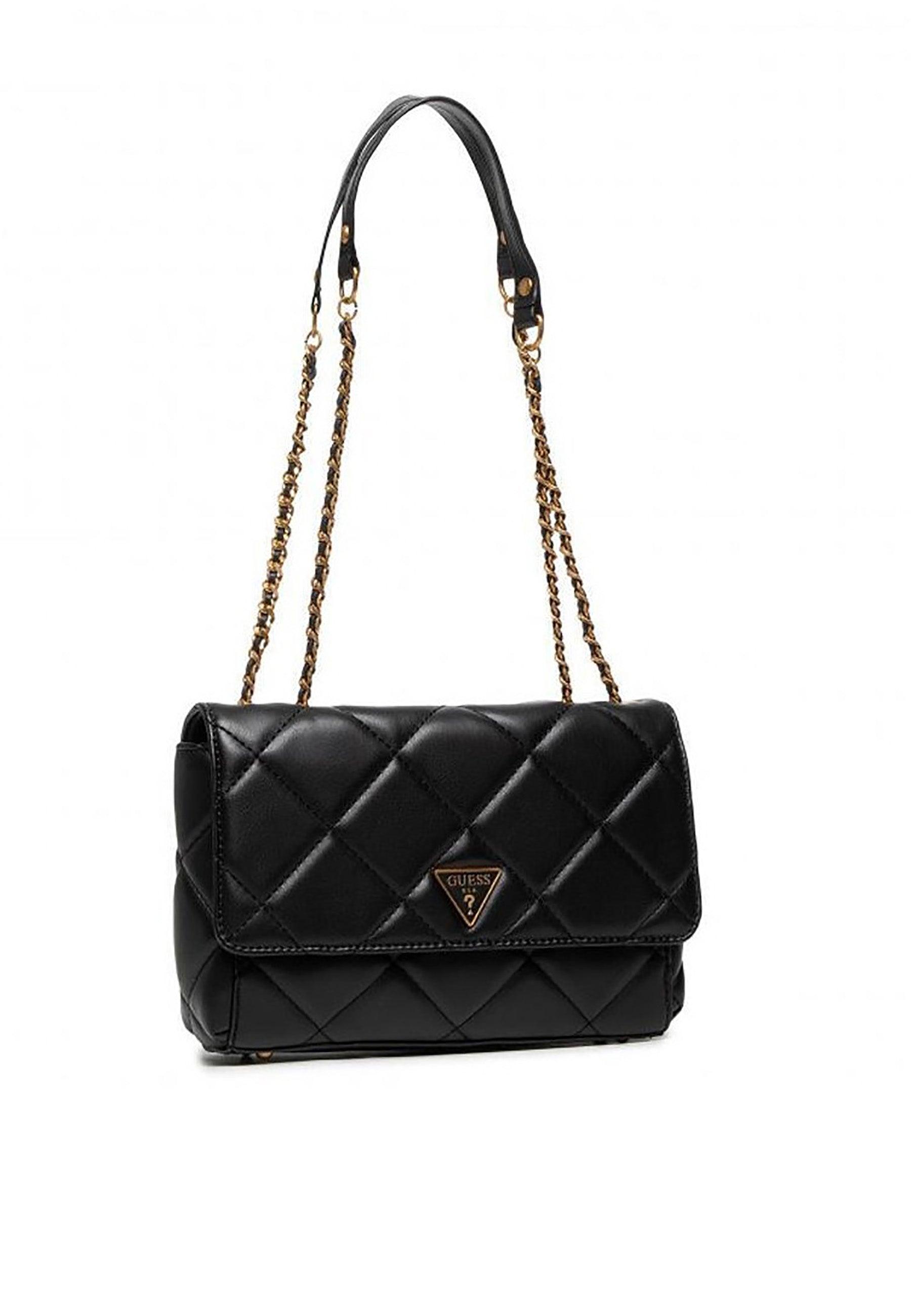GUESS Cessily Borsa Tracolla Crossbody Quilted Black QB767921 - Sandrini Calzature e Abbigliamento