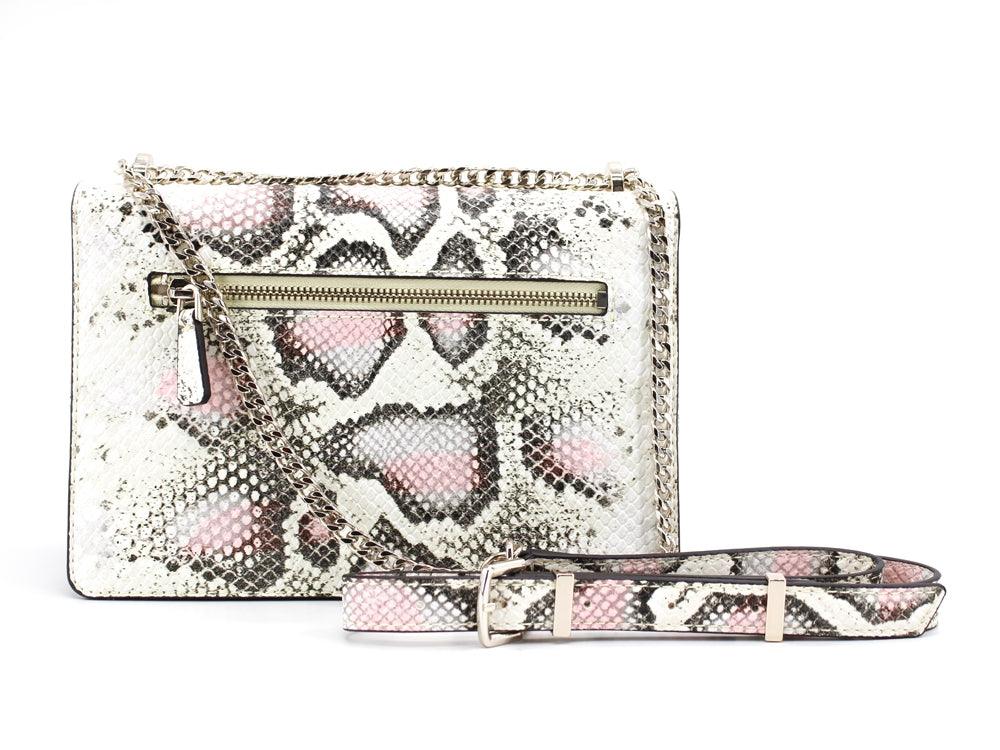 GUESS Katey Flap Borsa Pitonata Yellow Python KG787021 - Sandrini Calzature e Abbigliamento