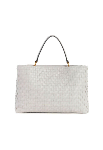 GUESS Lisbet Borsa Satchel Stone Bianco WA877406 - Sandrini Calzature e Abbigliamento