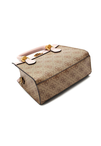 GUESS Nell Borsa Tracolla Crossbody Latte Logo Rosewood SB873576 - Sandrini Calzature e Abbigliamento