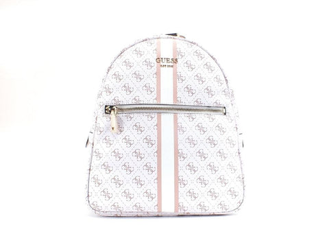 GUESS Vikky Backpack Zaino Loghi Printed White Multi KG699532 - Sandrini Calzature e Abbigliamento