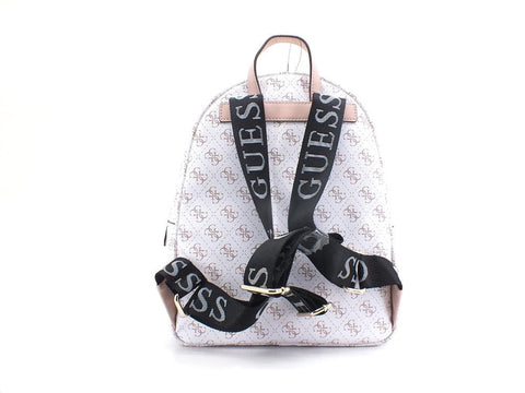 GUESS Vikky Backpack Zaino Loghi Printed White Multi KG699532 - Sandrini Calzature e Abbigliamento