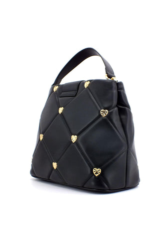 LOVE MOSCHINO Borsa Bucket Borchie Cuori Nero JC4083PP1GLZ0000 - Sandrini Calzature e Abbigliamento