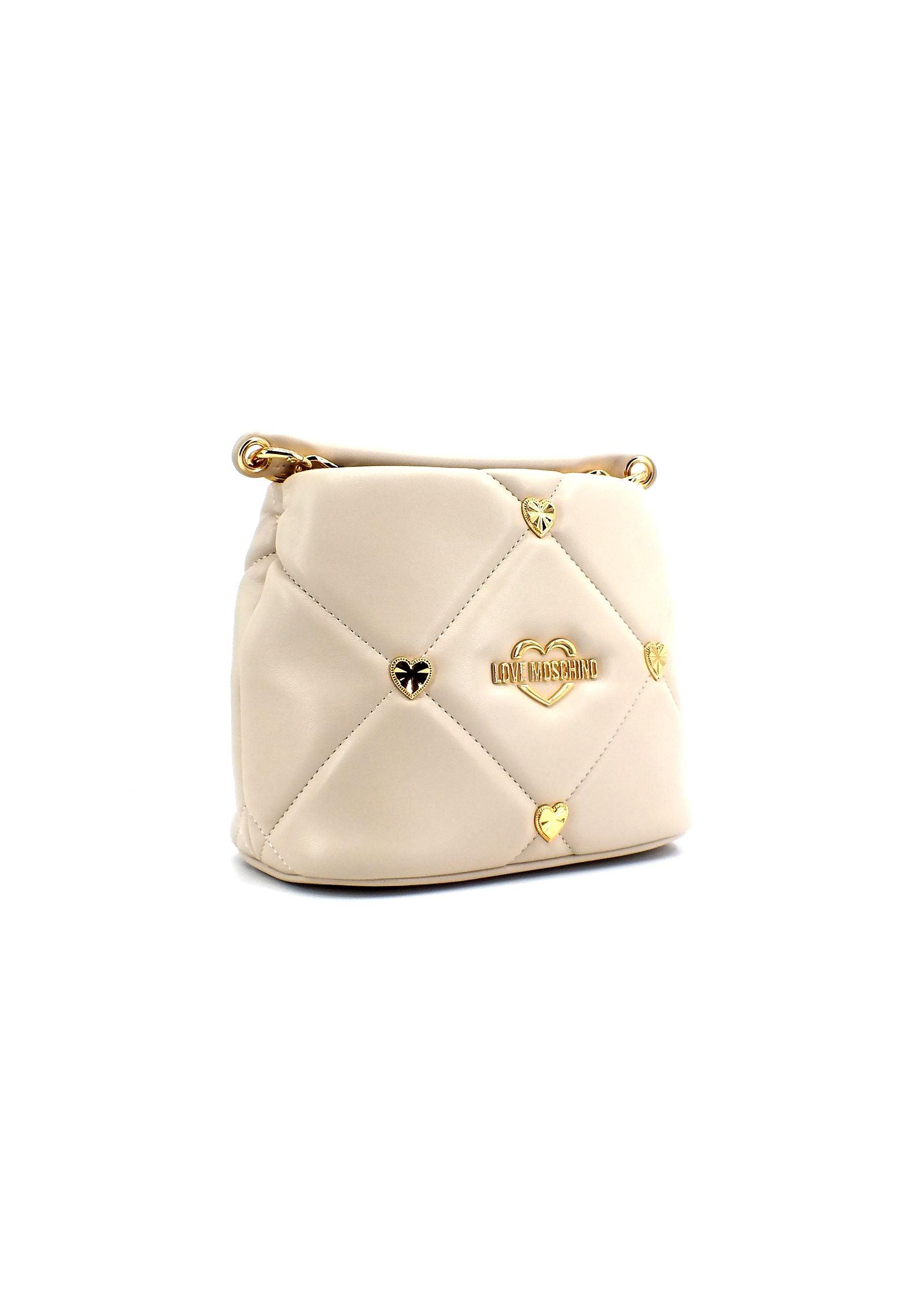 LOVE MOSCHINO Borsa Bucket Small Avorio JC4082PP1GLZ0110 - Sandrini Calzature e Abbigliamento