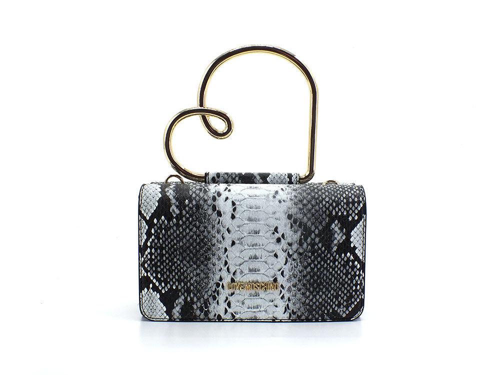 LOVE MOSCHINO Borsa Pochette Clutch Pythin Animalier Roccia JC4390PP0EKI0954 - Sandrini Calzature e Abbigliamento