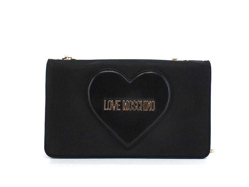 LOVE MOSCHINO Borsa Pochette Tracolla Logo Nero JC4334PP0EKD100A - Sandrini Calzature e Abbigliamento
