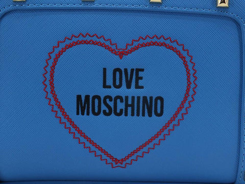 LOVE MOSCHINO Borsa Tracolla Zip Xuore Borchie Blu Oceano JC4367PP0EKG0753 - Sandrini Calzature e Abbigliamento