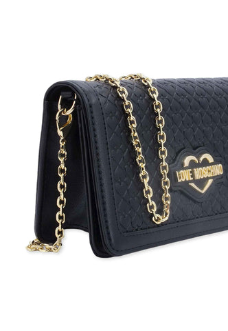 LOVE MOSCHINO Pochette Cuori Nero JC5693PP0FKF0000 - Sandrini Calzature e Abbigliamento
