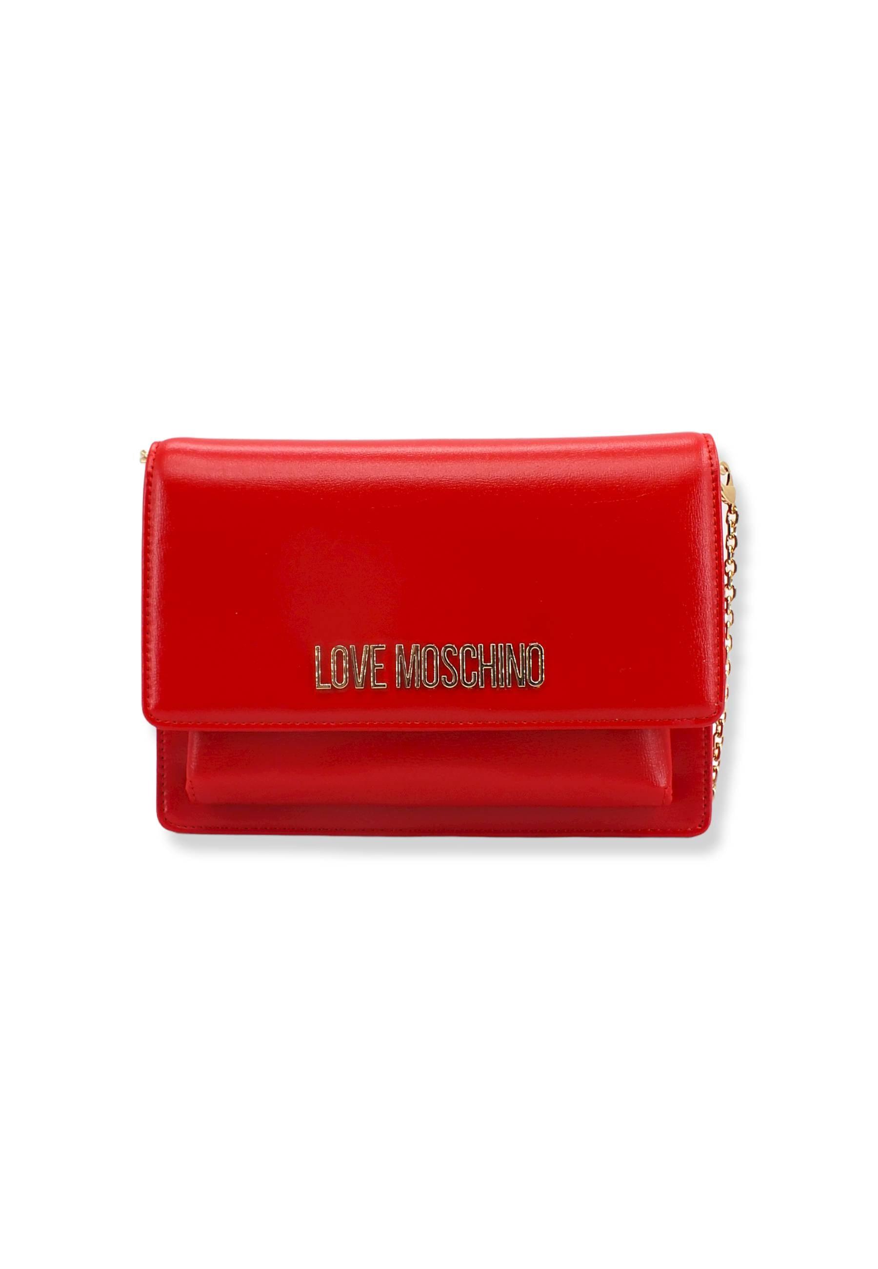 LOVE MOSCHINO Pochette LM Gold Rossa JC4095PP1FLL0500 - Sandrini Calzature e Abbigliamento
