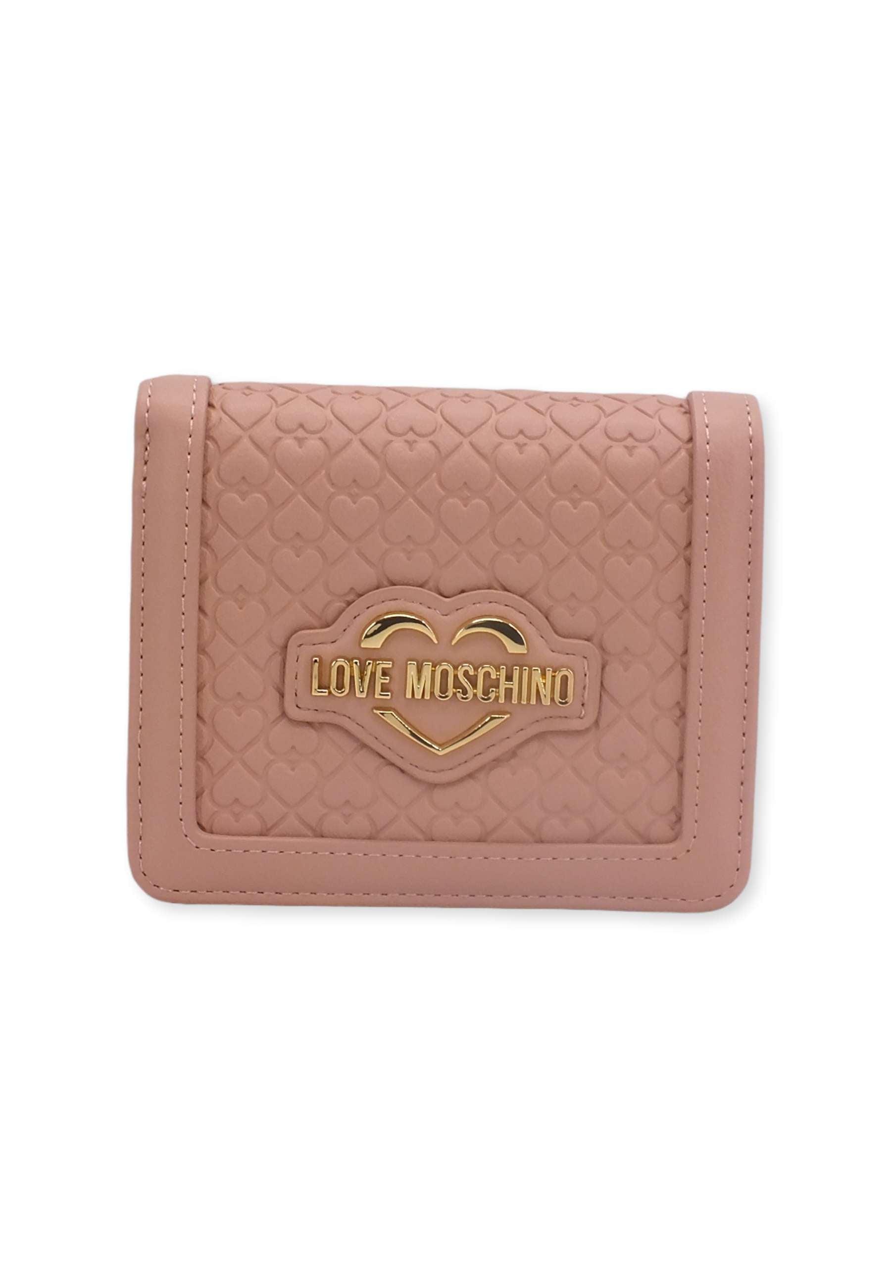 LOVE MOSCHINO Portafoglio Cuori Rosa Cipria JC5695PP0FKF0601 - Sandrini Calzature e Abbigliamento