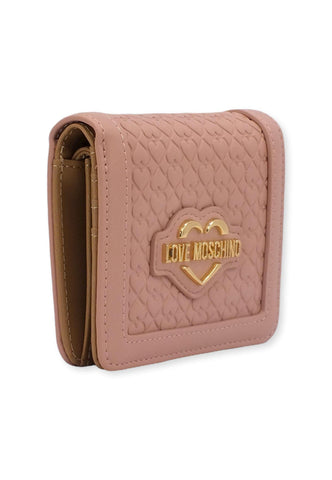 LOVE MOSCHINO Portafoglio Cuori Rosa Cipria JC5695PP0FKF0601 - Sandrini Calzature e Abbigliamento