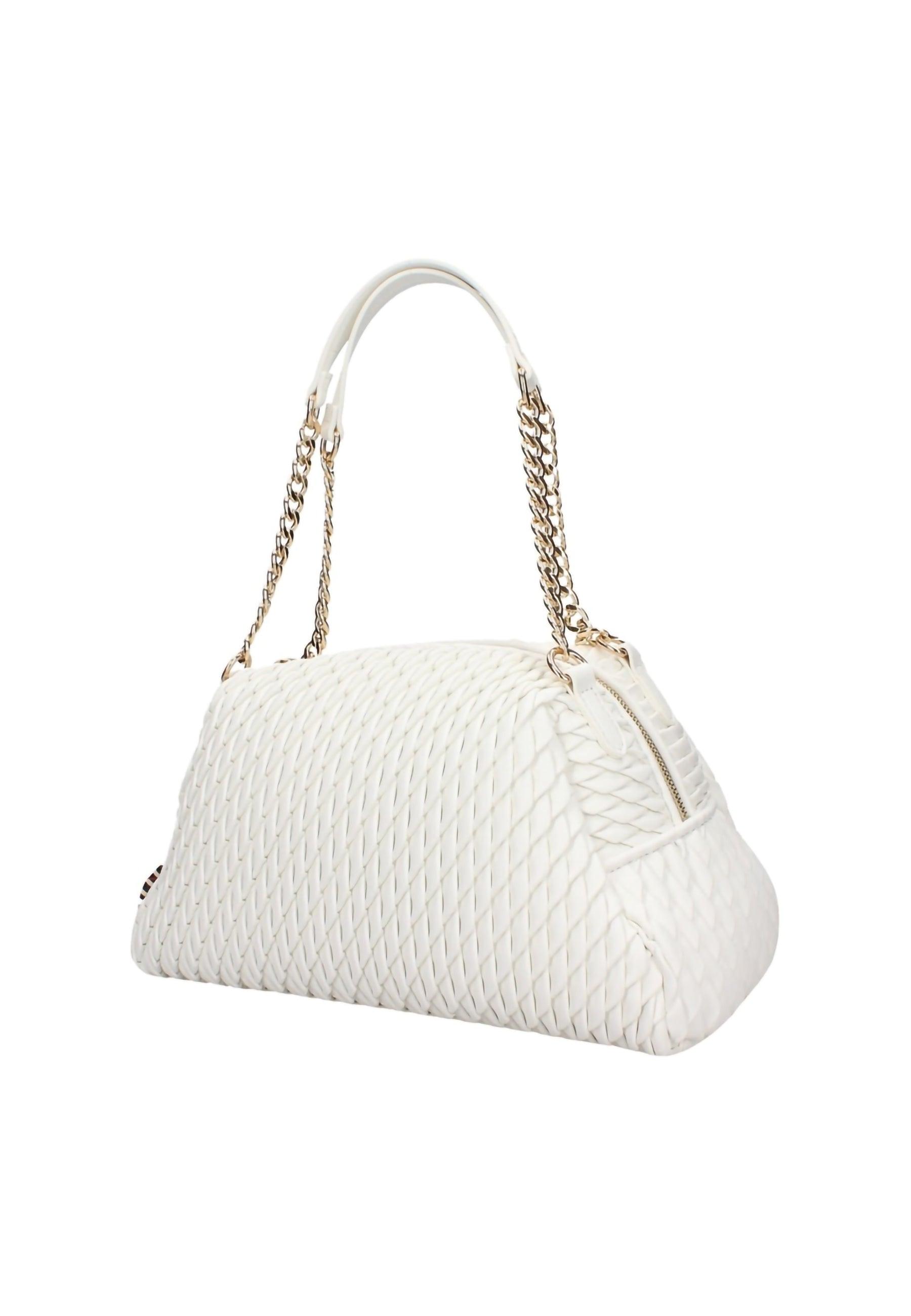 MANILA GRACE Borsa Tote Medium Bianco B275EU - Sandrini Calzature e Abbigliamento