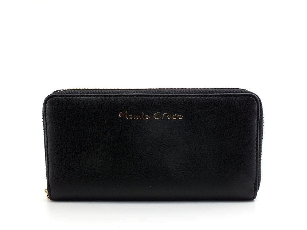 MANILA GRACE Portafoglio Wallet Zip Nero D301 - Sandrini Calzature e Abbigliamento