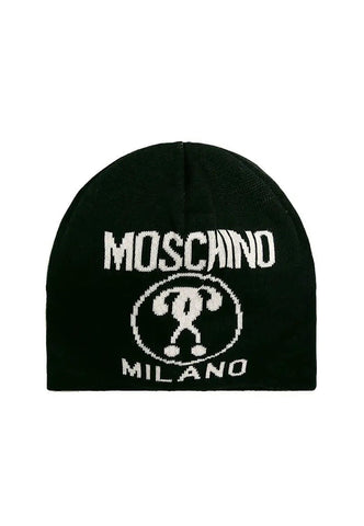 MOSCHINO Berretta Donna White Black 60016-M5146 - Sandrini Calzature e Abbigliamento