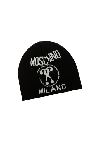 MOSCHINO Berretta Donna White Black 60016-M5146 - Sandrini Calzature e Abbigliamento