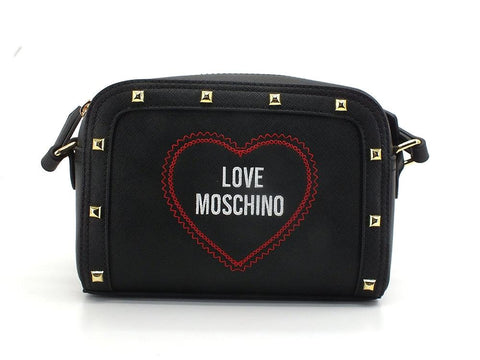 MOSCHINO Borsa Tracolla Zip Xuore Borchie Nero JC4367PP0EKG0000 - Sandrini Calzature e Abbigliamento