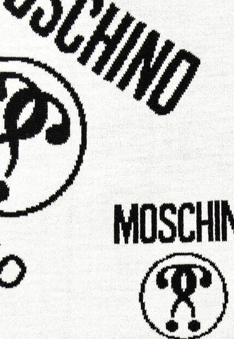 MOSCHINO Sciarpa Bicolor Reversibile Black White 50055-M5145 - Sandrini Calzature e Abbigliamento