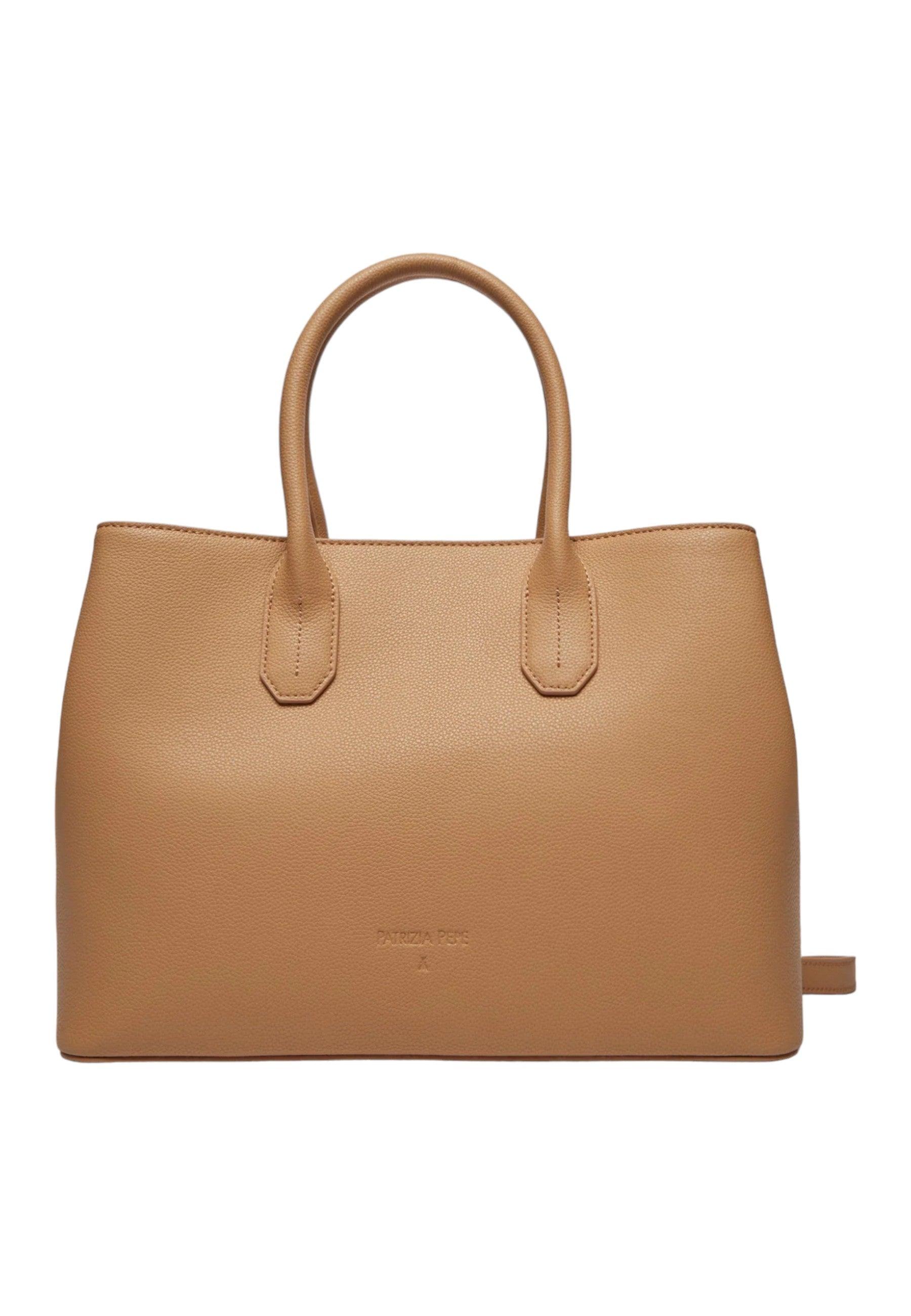 PATRIZIA PEPE Borsa Tote Large Donna Pompei Beige 8B0095-L001 - Sandrini Calzature e Abbigliamento