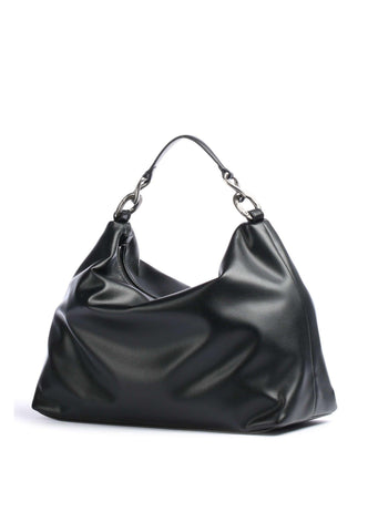 PATRIZIA PEPE Hobo Borsa Black Gold 8B0064-E005 - Sandrini Calzature e Abbigliamento