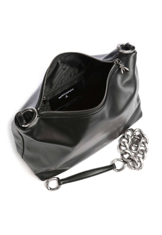 PATRIZIA PEPE Hobo Borsa Black Gold 8B0064-E005 - Sandrini Calzature e Abbigliamento