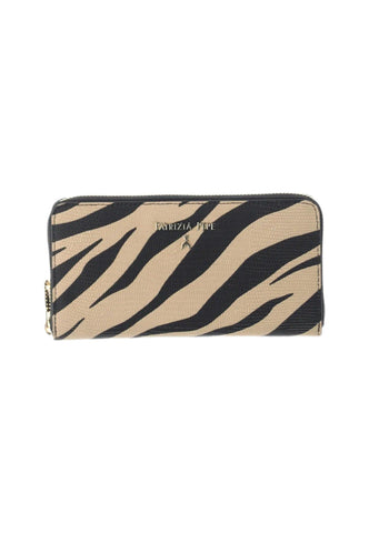 PATRIZIA PEPE Portafoglio Donna Black Beige Fantasia 8Q4879-L099 - Sandrini Calzature e Abbigliamento