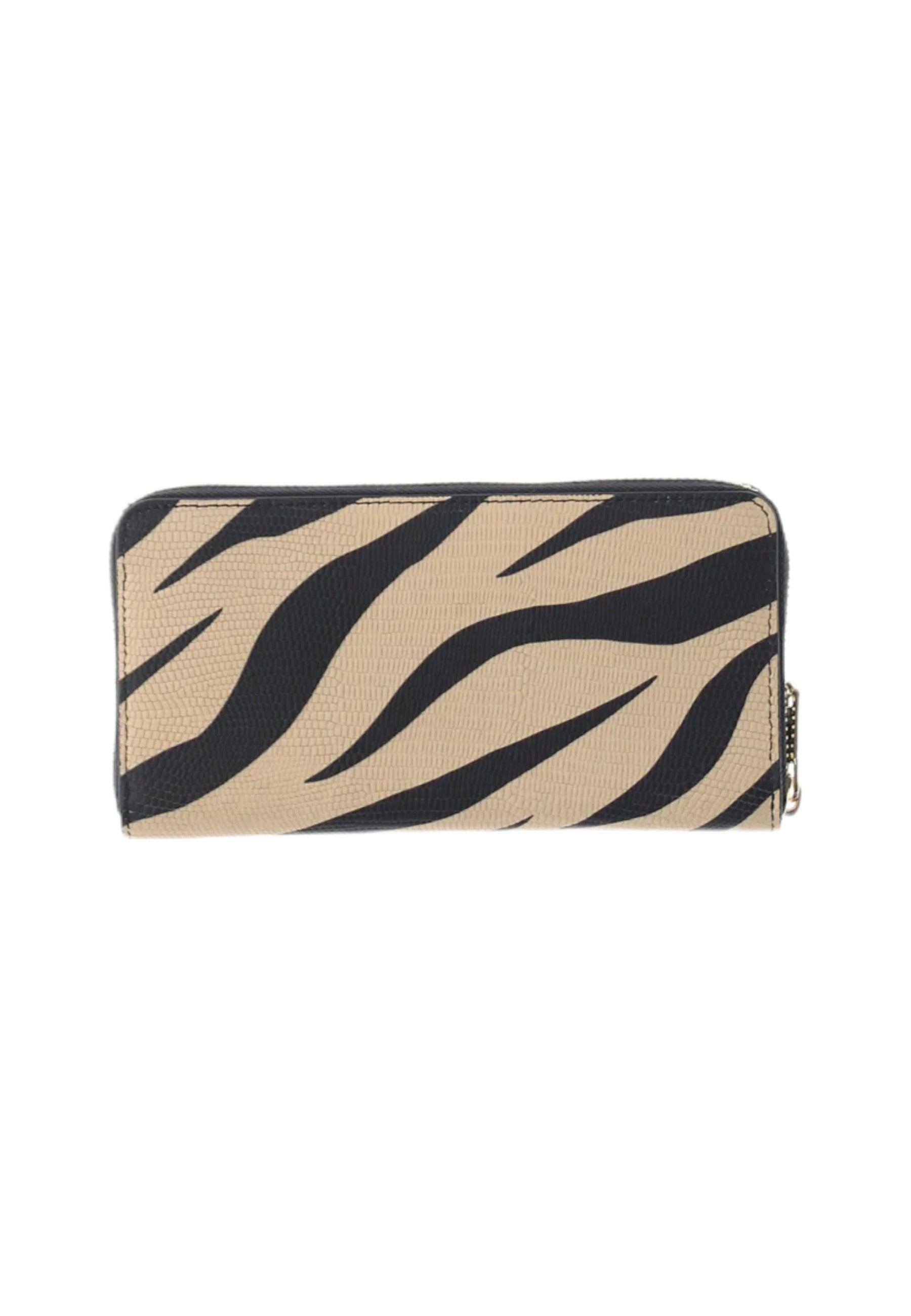 PATRIZIA PEPE Portafoglio Donna Black Beige Fantasia 8Q4879-L099 - Sandrini Calzature e Abbigliamento