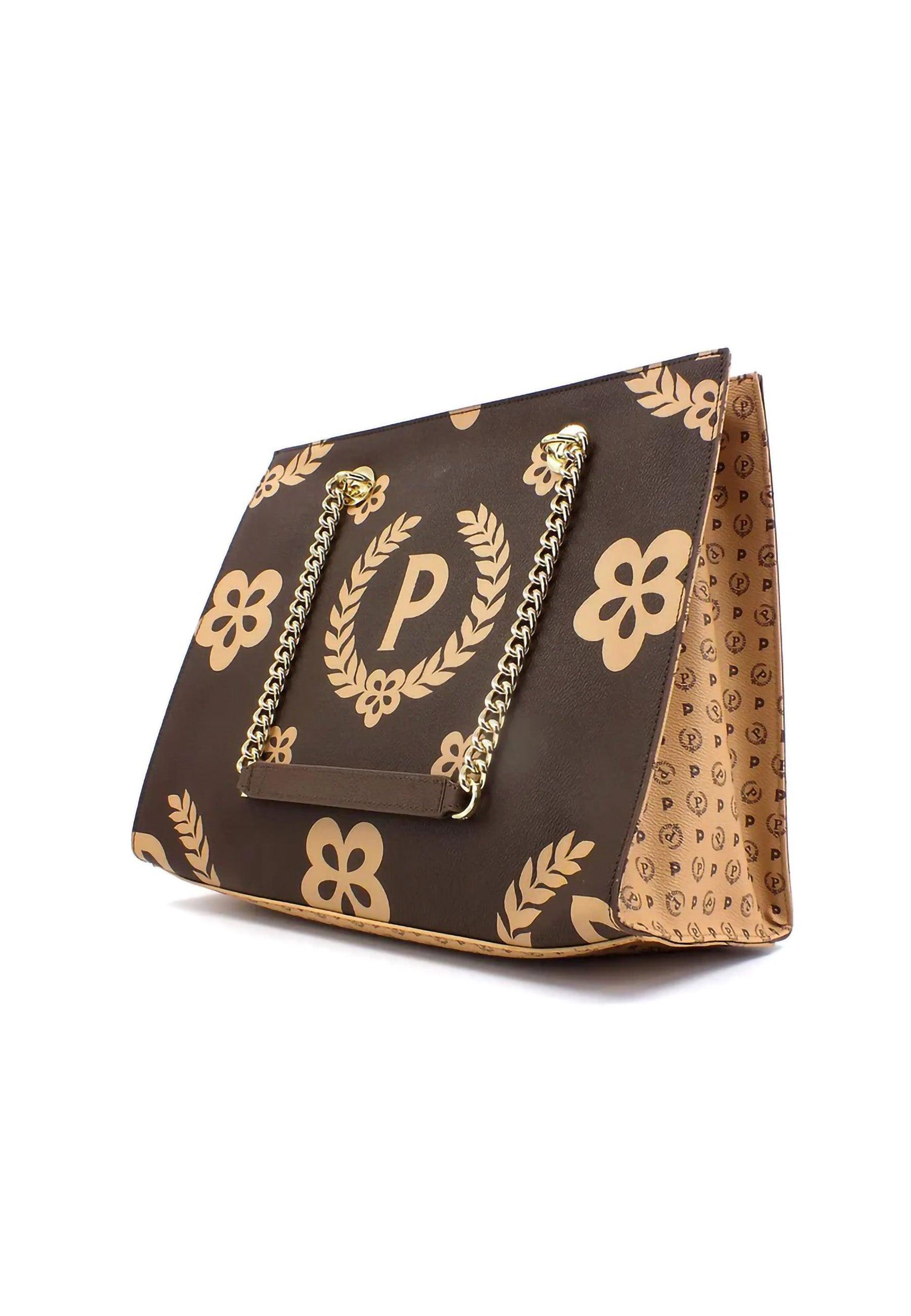 POLLINI Borsa Tote Big Marrone TE8472PP0DQ1E11A - Sandrini Calzature e Abbigliamento