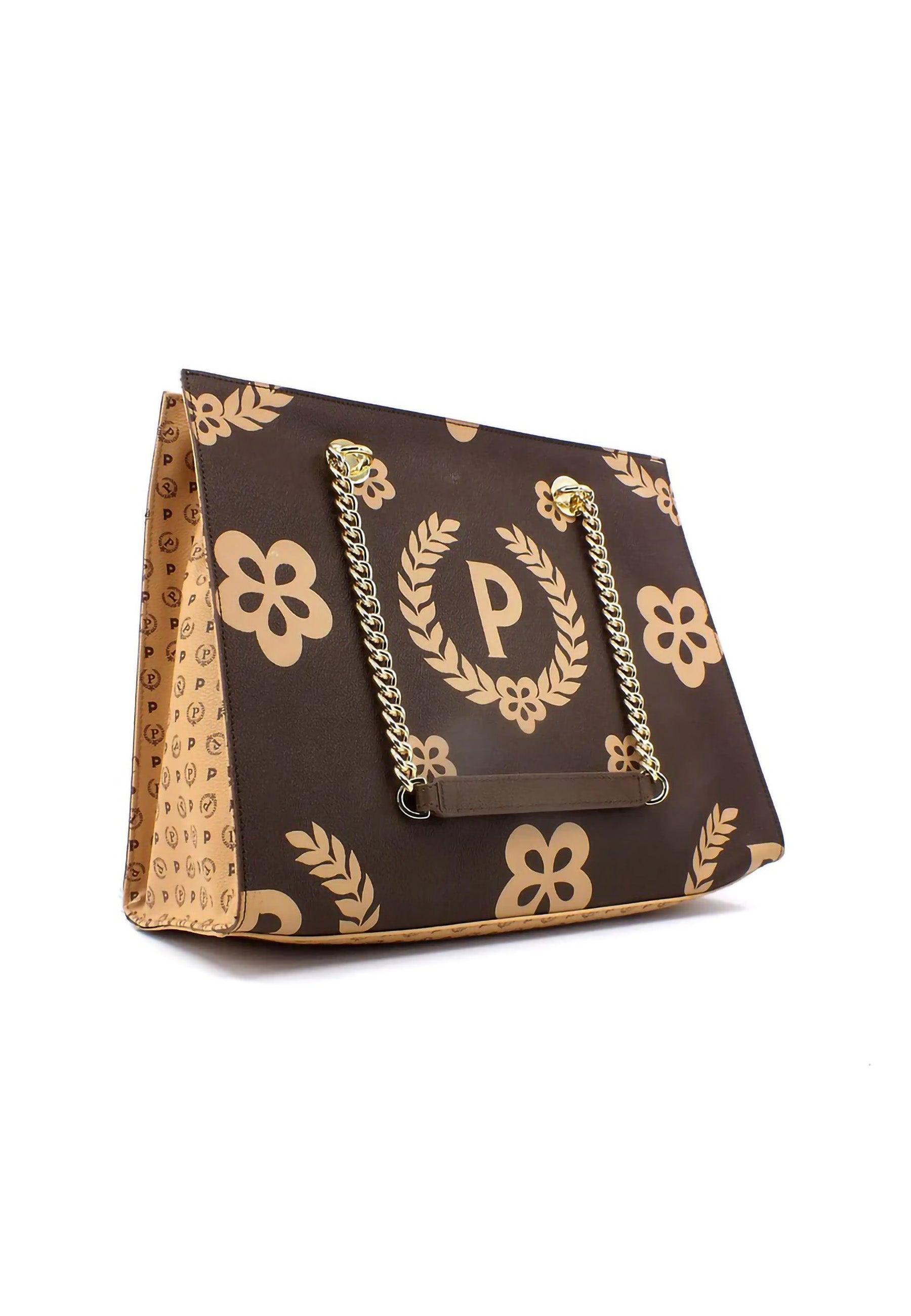 POLLINI Borsa Tote Big Marrone TE8472PP0DQ1E11A - Sandrini Calzature e Abbigliamento