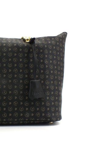 POLLINI Borsa Tote Mid Loghi Zip Nera TE8410PP02Q1100A - Sandrini Calzature e Abbigliamento