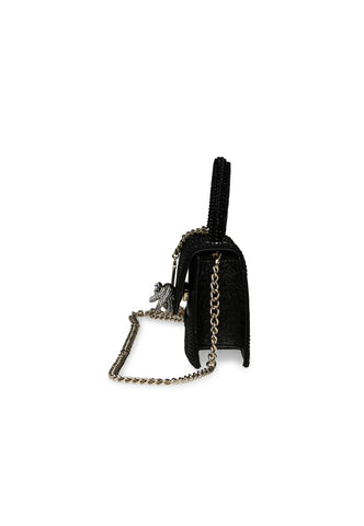 STEVE MADDEN Borsa Mini Satchel Strass Black BGLIMPSE - Sandrini Calzature e Abbigliamento